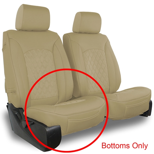 Semi-Custom Leatherette / Suede Diamond Car Seat Covers (Bottom Only)