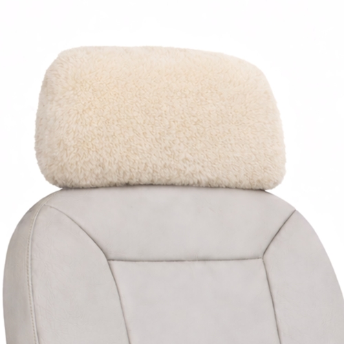 Custom Aircraft Sheepskin Headrest Covers